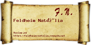 Feldheim Natália névjegykártya